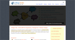 Desktop Screenshot of collegeindia.org
